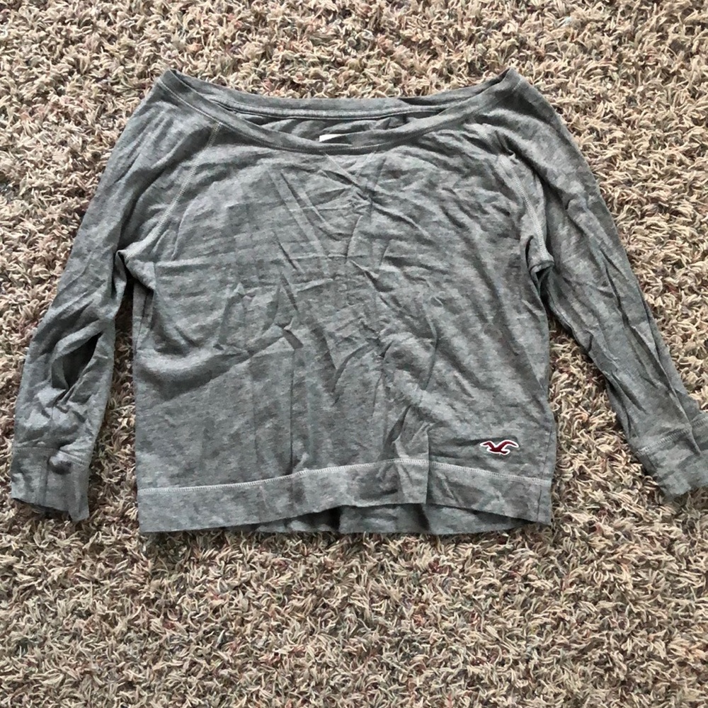 Hollister long sleeve crop top